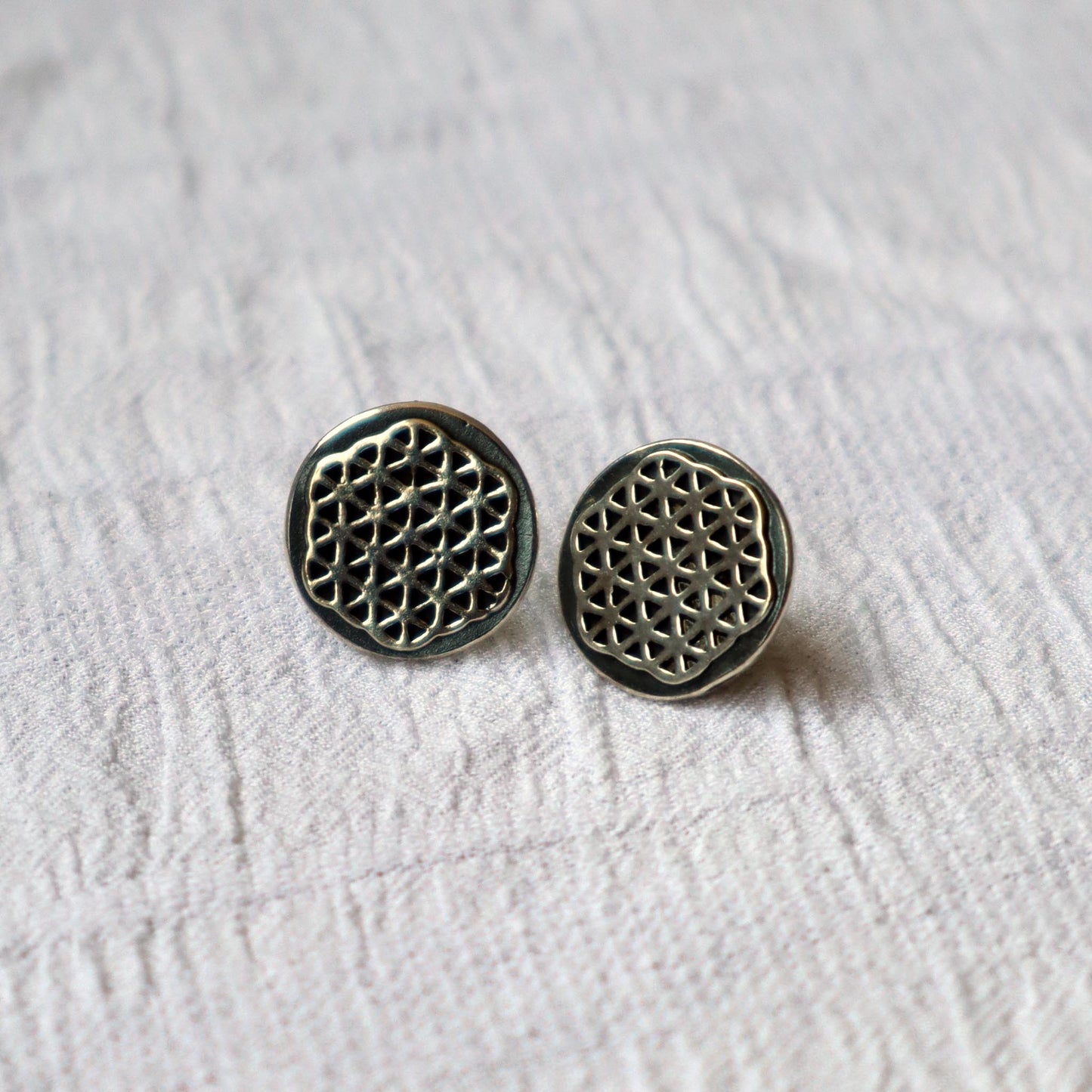 ARITOS FLOR DE LA VIDA MINI