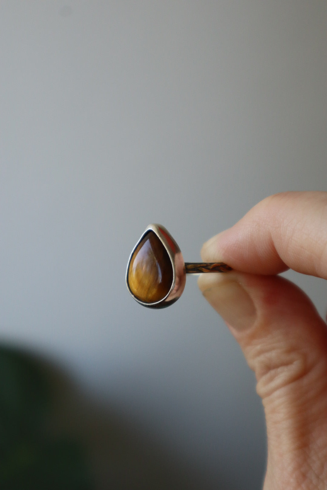 Anillo trenzado Ojo de Tigre