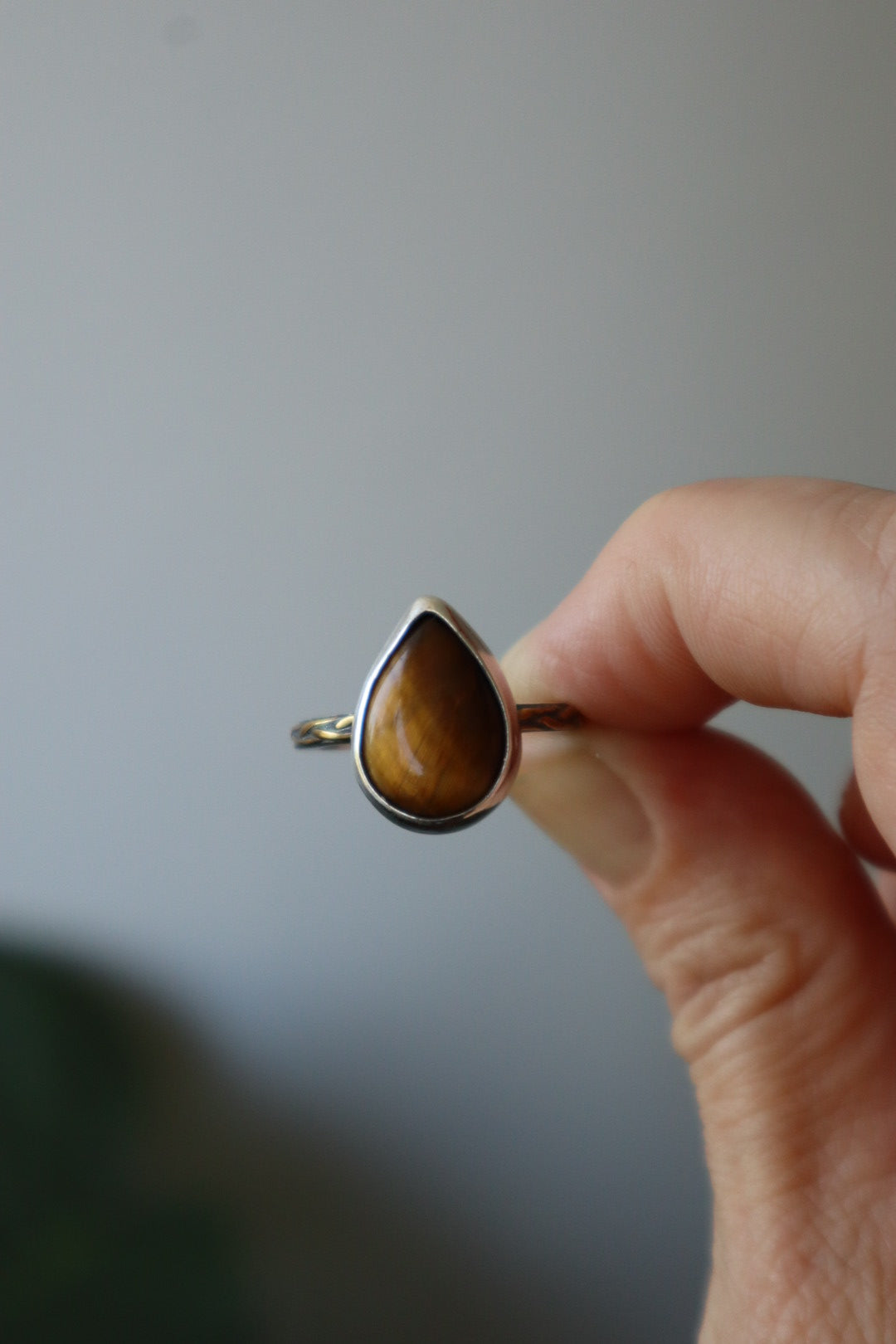 Anillo trenzado Ojo de Tigre