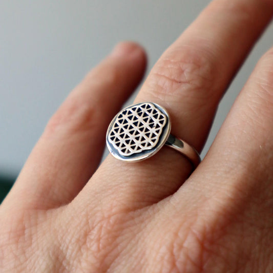 ANILLO FLOR DE LA VIDA MINI