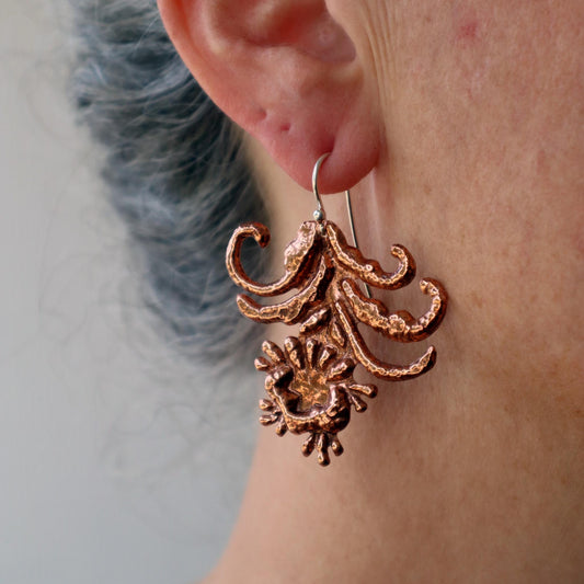 AROS MALEZA CINCELADO COBRE