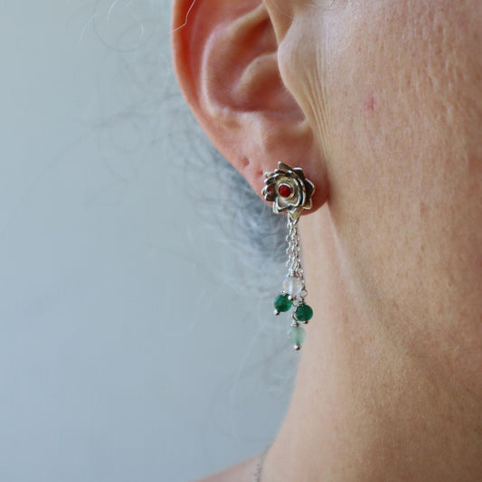 AROS FLOR DE LOTO CORAL