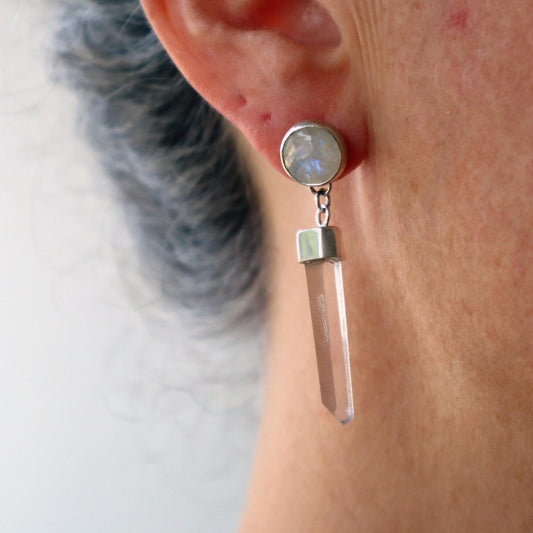 AROS PIEDRA LUNA Y CUARZO