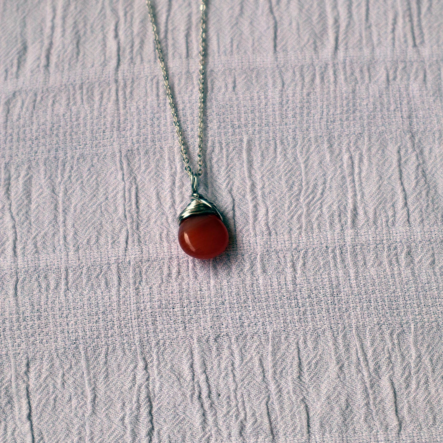 COLLAR GOTA CORNALINA