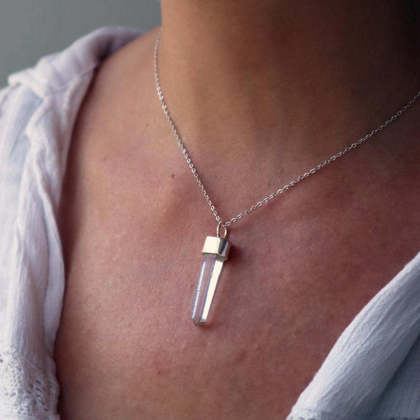 COLLAR PUNTA CUARZO M