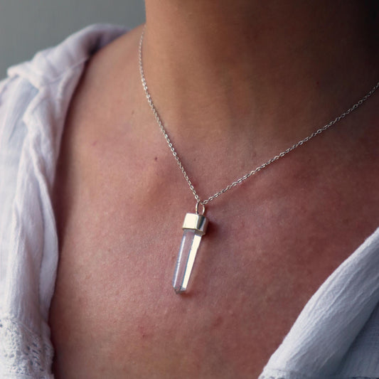 COLLAR PUNTA CUARZO M